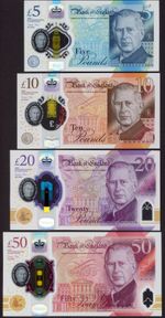 Bank of England. Full set  "King Charles III" Issue P 398-401