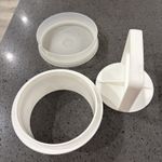 Vintage Tupperware 3 Piece Burger Press  #882-68 