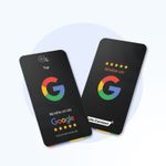 Google Review Cards with NFC & QR Code - Tap or Scan Boost Your Google Reviews
