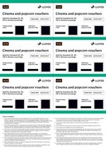 6 x VUE Cinema & Half Price Popcorn Ticket Vouchers - expire on 29/04/2027