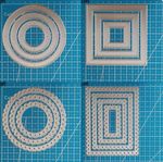 Metal Cutting Dies Stitched Frame Scrapbooking Embossing Paper Card Stencil Mold