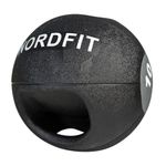 NORDFIT Medicine Ball with Handles Grip Rubber Gym Pilates 3 - 10kgs ALL SIZES