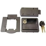 FAP Flap Rectangular Door Lock for Caravan FF System Black Complete1070KITAT1751