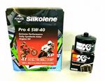 BMW R1250 GS Adventure 2019-2020 SILKOLENE PRO 4 5W40 OIL K&N FILTER SERVICE KIT
