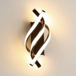 Creative LED Wall Light Black - 22W 3-Color Change Bedroom Indoor WallLamp UK