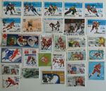 Ice Hockey Stamps Collection - 25 & 50 Different Stamps 