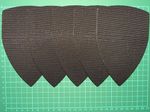 5 x Replacement hook pads for detail sanders, 3mm foam backing, self adhesive