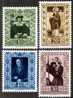 Liechtenstein Stamps # 266-9 MNH XF Scott Value $75.00