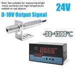 0-10V 24V Non-contact Infrared Thermometer Sensor Temperature Tool W/ Controller