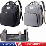 Baby Changing Bag Diaper Bag Large Nappy Backpack Outdoor UK With Changing Mat