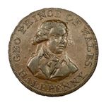 Middlesex National Series GEORGE PRINCE OF WALES halfpenny token - D&H# 953