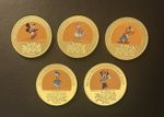 5 Commemorative Coins Disney 100 Anniversary Mickey Minnie