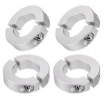 4 PCS Double Split Shaft Collar 25mm Bore 45mm OD Clamp-On Collars