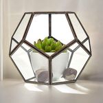 LARGE OCTOGAN GLASS TERRARIUM