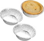110 Mm X 33 Mm round Foil Container - Pie Dishes X 100