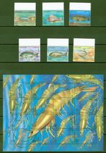 Kuwait 1997 - Fish Shrimp Marine Fauna - No. 1489-94 + KB 1495-1510 Complete