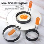 Professional Stainless Steel Egg Fried Ring Nonstick Round pancake mold