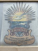 Vintage 1920s Bicycle Decal Transfer Brindia Hercules Cycle Co Birmingham