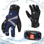 Vgo... 2Pairs Thermal Waterproof Gloves Work -20℃ Touchscreen with 3M Thinsulate