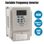 4KW Single To 3 Phase Variable Frequency Drive Inverter Converter VSD VFD 220V