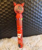 Christmas Santa/Reindeer Novelty Plastic Ballpoint Pen Biro, Multicolour Ink