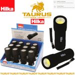 3 x HILKA 1W COB 70 Lumens Rubber Coated Mini Torch Push Button DIY UK FREE P&P