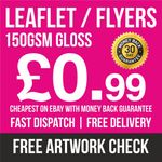 1000 A6 A5 A4 Flyers Leaflets Printed Full Colour Flyer Leaflet Printing ~ £0.99
