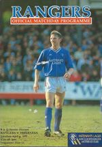 Rangers (Champions) v Hibernian Scottish Premier League 6th April 1991