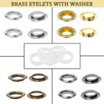 30MM 40MM Brass Eyelets with Plastic Washer for Curtains Leather Crafts Banner