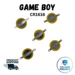 5 x Tabbed CR1616 3V Batteries – Ideal for Game Boy Cartridge Replacement