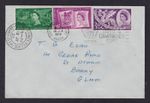 GREAT BRITAIN 1958 QEII Commonwealth Games FDC with Barry Games Village postmark