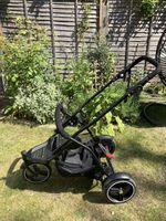 Phil and Ted Double Dot Buggy Pushchair Frame with Wheels Black Used VGC
