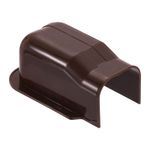 3" PVC Decorative Line Cover, Wall Entry Cap Tubing Parts, Coffee