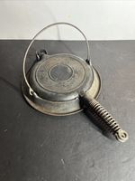 Wagner Ware 1408 Waffle Iron Cast Iron Patd Sept 15 1925 Sidney Ohio Antique 