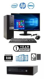 High Gen i3 i5 COMPUTER DESKTOP Fast PC DDR4 8/16 GB RAM WINDOWS 11 HDD & SSD