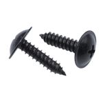 Black Self Tapping Screws Pozi Pan Head Self Drilling Metal Wood Plastic UK