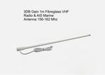 VHF AIS DSC Radio Marine Antenna Aerial 156-162 MHz PL259 Fibreglass Radio 7 Mtr