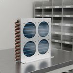 Air Cooled Condenser Long-Lasting Construction Copper Tube Aluminum Fin Coil