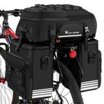 WEST BIKING Waterproof Bicycle Rear Rack Pack Bag Bike Triple Pannier Set 48L