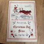 1949 RAF Seletar Singapore Christmas Day Menu – Far East Maintenance Base