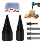 6 Firewood Log Splitter Drill Bit Attachment Removable Quick Separation with Box