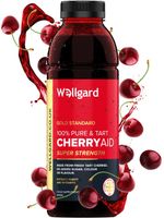 Wellgard Tart Cherry Juice, CherryAid 100% Montmorency, 500 ml (Pack of 1) 
