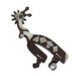 2PCS Horse Spurs for Cowboy Boots with Spur Straps Western Riding