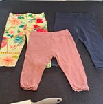 NEXT River Island Baby Leggings 3-6 Months Multicolour Cotton Jersey Elastic