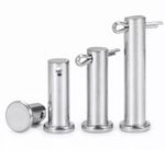 12mm 14mm 20mm Clevis Pin + Cotter Split Pins A2 Stainless Hinge Pin Rigging Pin