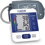 CAZON Blood Pressure Monitors Large Cuff Blood Pressure Machine LCD Display Blue
