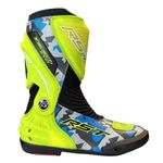 RST Tractech Evo D30 Sports Boots Limited Edition Splinter Camo Blue Race Tra...