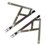 Egress Easy Clean Window Hinges UPVC Friction Stay - 16" x 17mm Stack