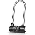 5 Digit Combination Cylinder Padlock 12cm Long Shackle Heavy Duty Indoor Outdoor