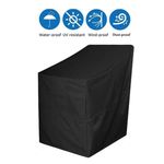 Garden Heavy Duty Stackable Chair Covers Waterproof Outdoor Stacking Chair Cover